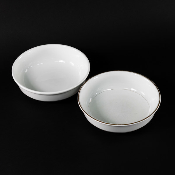 Tvättfat, 2 st, bl a Rörstrand, Ø 37 cm