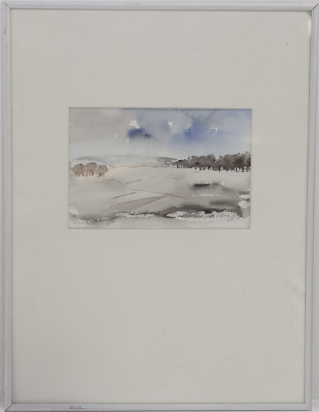 Oidentifierad konstnär, akvarell, signerad, 31x41 cm