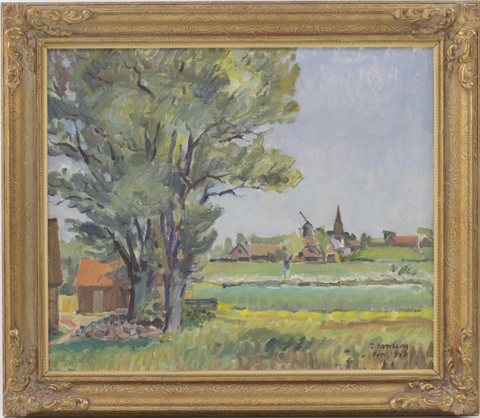 Oidentifierad konstnär, olja på duk, signerad, 67x58 cm