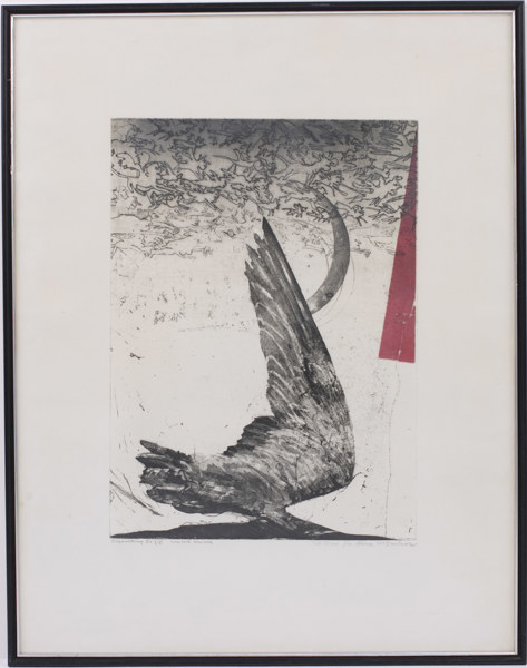 Leif Nelson, etsning, I/V, signerad, 58x74 cm