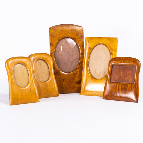 Fotoramar, trä, 5 st, 1900-tal