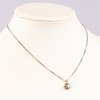 Halsband, 18k vitguld, hänge med diamant 0,5 ct