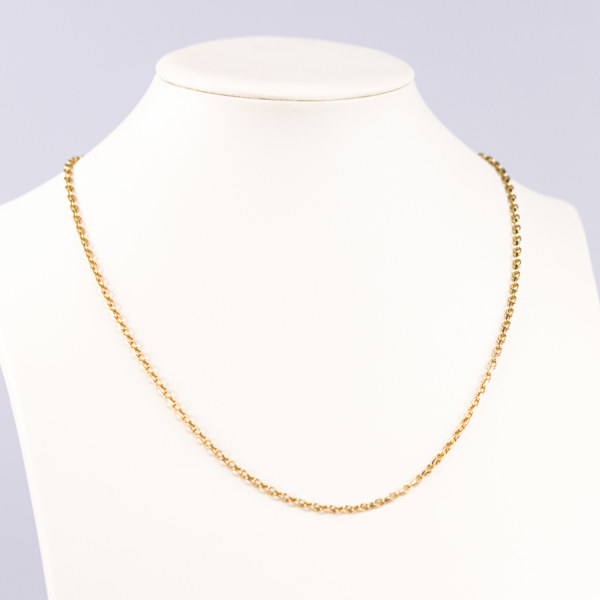 Kedja, 18k guld, Balestra, längd 54 cm, vikt 15,4 gram