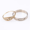 Ringar, 2 st, 18k guld, vikt 5,4 gram