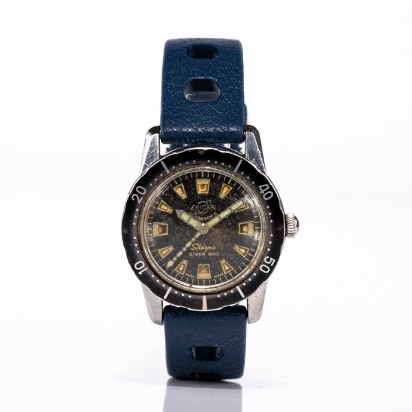Enicar, Sherpa Diver 600, 36 mm, rostfritt stål, 60-tal