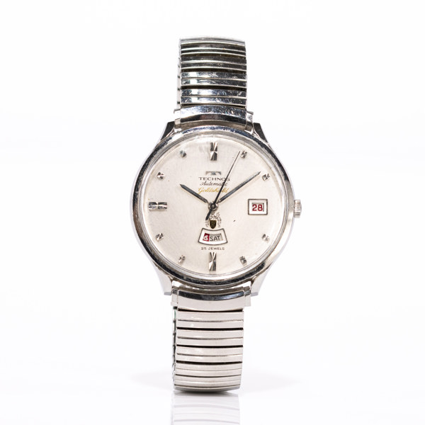 Technos, Goldshield Automatic, 38 mm, rostfritt stål, 60-tal