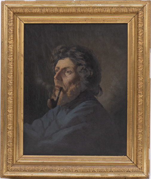 Oidentifierad konstnär, olja på duk, porträtt, 59 x 70 cm