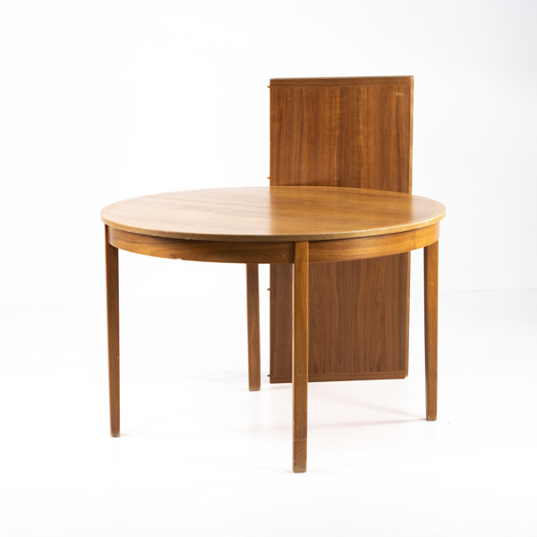 Matbord, teak, 60/70-tal, Ø 110-208 cm