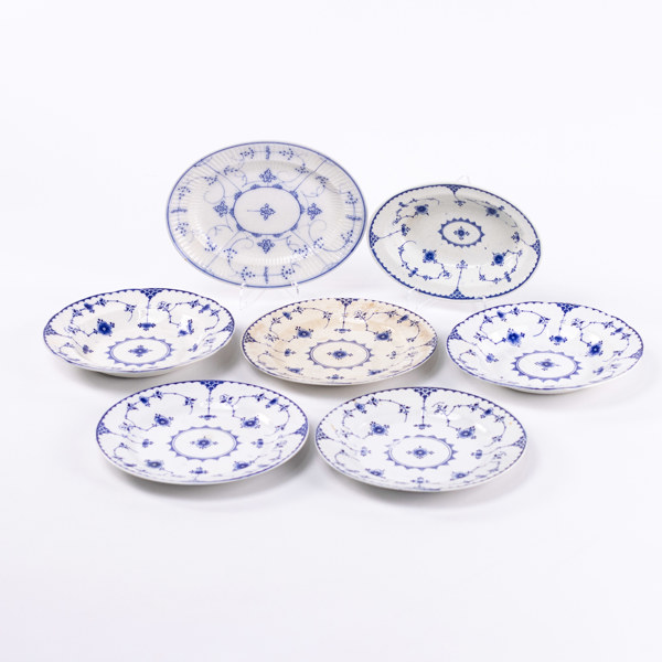 Servisdelar, 7 st, bl a "Alva", Gustavsberg