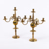 Kandelabrar, ett par, malm, höjd 46 cm