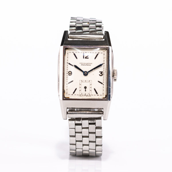 Movado, Chronomètre, 25x31 mm, krom, 40-tal