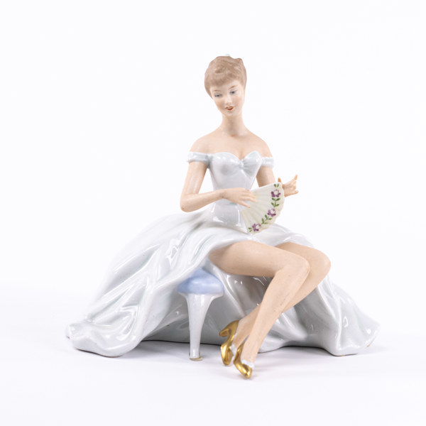 Figurin, Wallendorf, höjd 20 cm