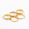 Ringar, 5 st, 23k guld, vikt 29,8 gram