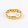Ringar, 5 st, 23k guld, vikt 29,8 gram