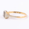 Ring, 18k guld, med diamant ca 0,1 ct, storlek 17