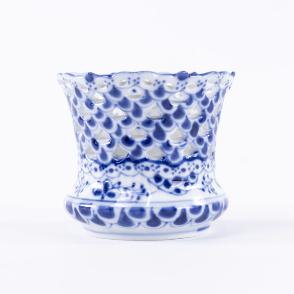 Vas, "Musselmalet", 1015, Royal Copenhagen, höjd 7,5 cm