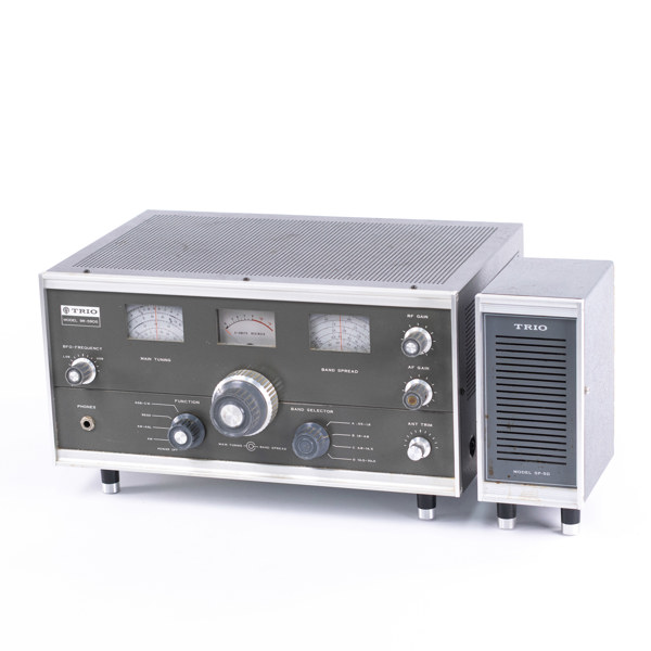 Kortvågsradio, DX-mottagare, Trio 9R59-DS, med högtalare