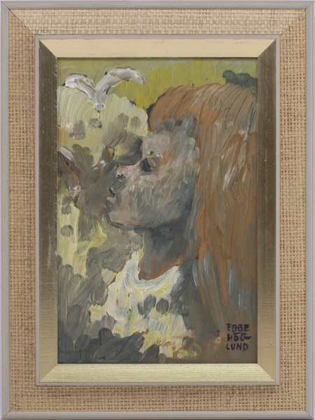 Ebbe Höglund, olja på pannå, signerad, 30x40 cm