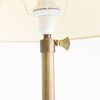 Golvlampa, gulmetall, höjd 145 cm