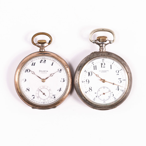 Fickur, 2 st, 51 mm, Helvetia, LUC, silver