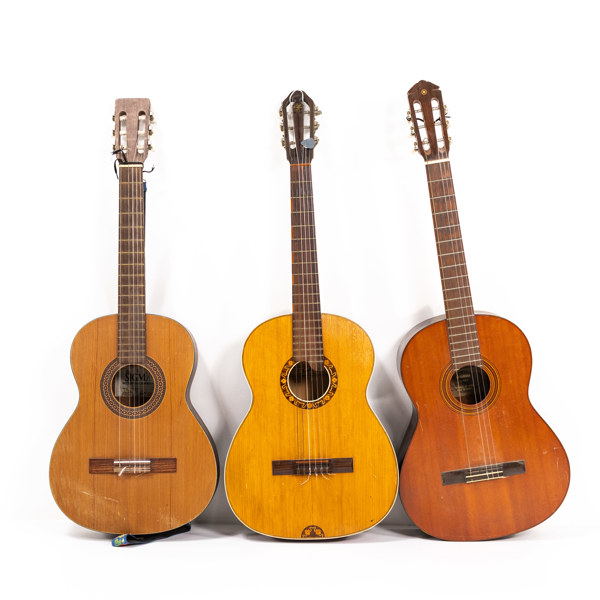 Gitarrer, 3 st, Sigma, Crafton & Yamaha