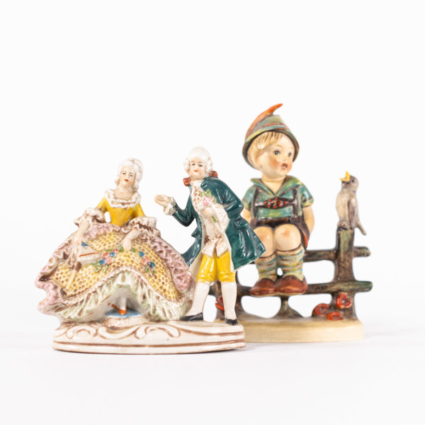 Figuriner, 2 st, Hummel, Gräfenthal, höjd 13,5 cm och mindre