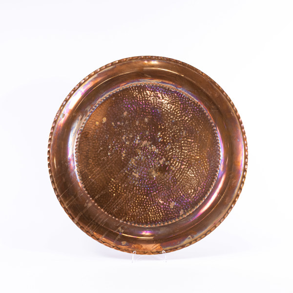 Bricka, koppar, diameter 61 cm