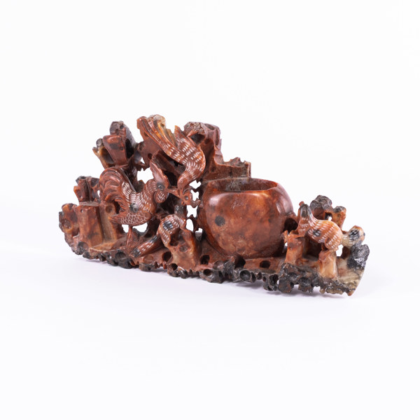 Penselställ, täljsten, höjd 10 cm