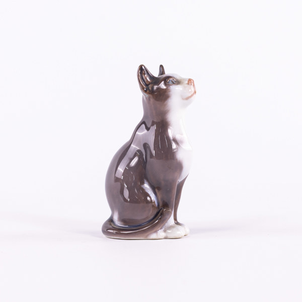 Figurin, katt, Dahl Jensen, höjd 9,5 cm