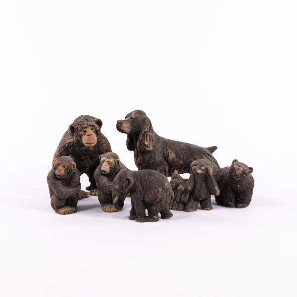 Figuriner, 7 st, Tilgmans, högsta 16 cm