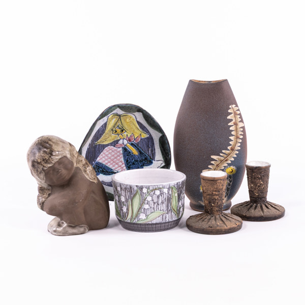 Tilgmans keramik, 6 delar, högsta 20 cm