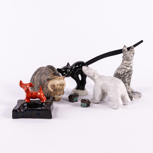 Figuriner, 7 delar, bl a JIE, Goebel, Skansen, m.m.