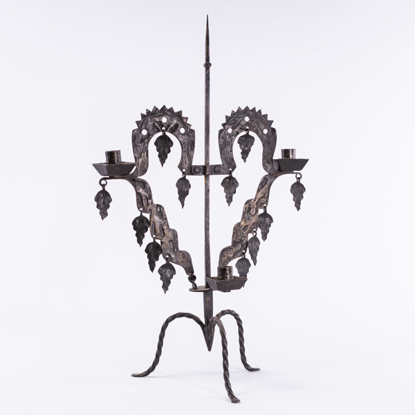 Kandelaber, smide, höjd 66 cm