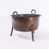 Trefotsgryta, koppar/smide, Ø 34 cm