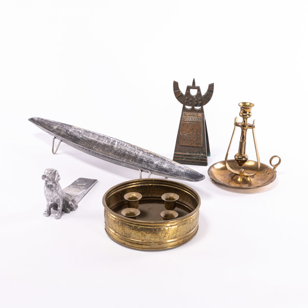 Ljusstakar, m.m, 4 delar, bl a Scandia Present, längsta 56 cm