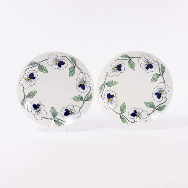 Sylvia Leuchovius, fat, 2 st, "Sylvia", Rörstrand, diameter 27,5 cm