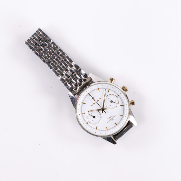 Triwa, Nikki, 36,5 mm, kronograf, rostfritt stål, ca 10-tal
