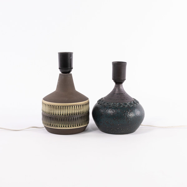 Bordslampor, 2 st, Anagrius och Thell, höjd 22 cm och mindre