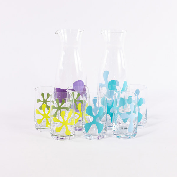 Dricksglas, karaffer, 9 delar, Boda Nova, högsta 26 cm