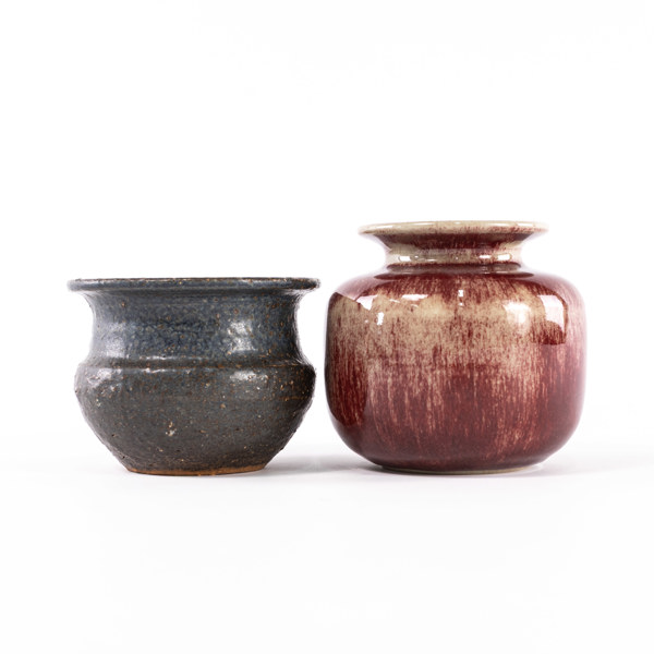 Kjell Bolinder, vas, skål, signerade, höjd 12 cm och mindre