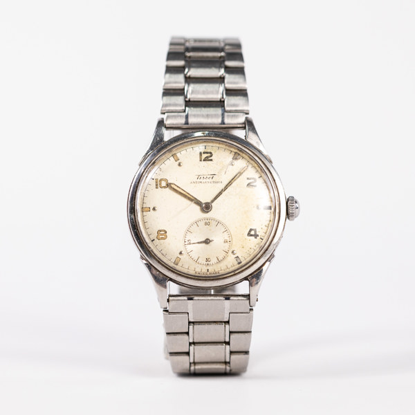 Tissot, Antimagnetique, 35 mm, rostfritt stål, 1952