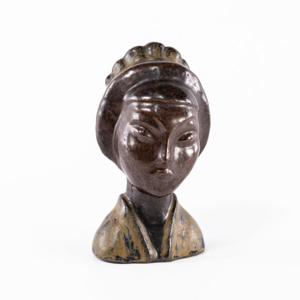 Oidentifierad formgivare, skulptur, stengods, höjd 11,5 cm