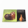 Böcker, 6 st, keramik, glas, konst, m.m.