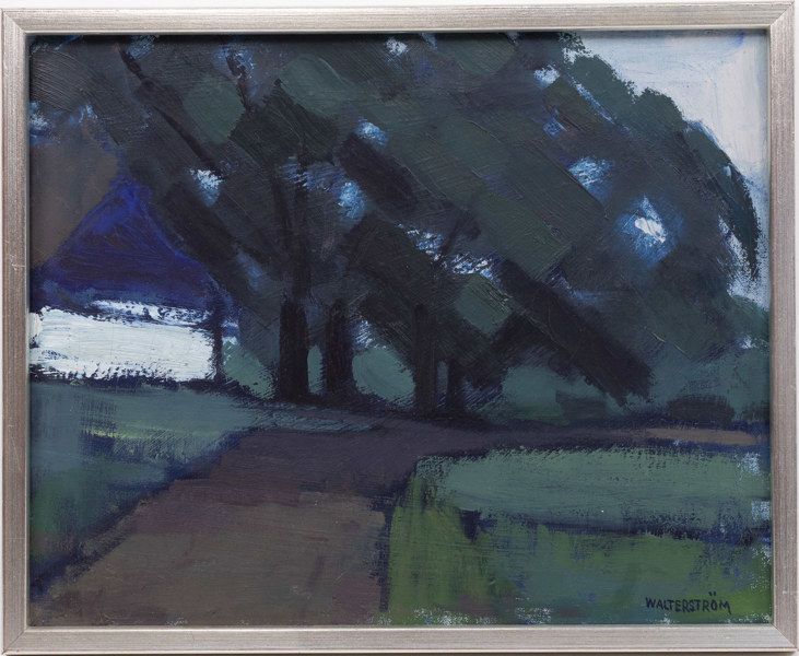 Ingvar Walterström, olja på duk, signerad, 43 x 35 cm