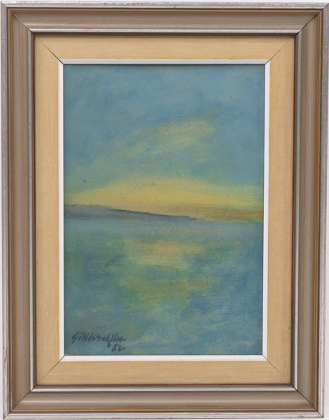 Gillis Sahlin, olja på pannå, signerad, daterad -50, 30 x 39 cm