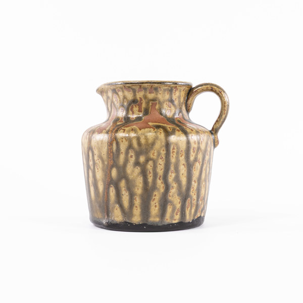 Ovar Nilsson, kanna, stengods, signerad, höjd 13 cm