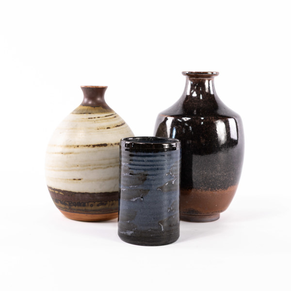 Vaser, 3 st, bl a John Andersson, Sven Hofverberg, m.m., höjd 18 cm och mindre