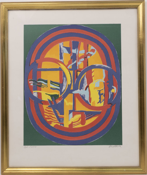 Tomas Nordbäck, litografi, signerad, numrerad 162/200, 51 x 61 cm