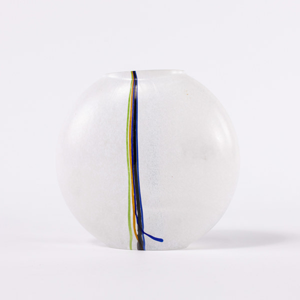 Bertil Vallien, vas, "Rainbow", signerad, Boda, höjd 14,5 cm