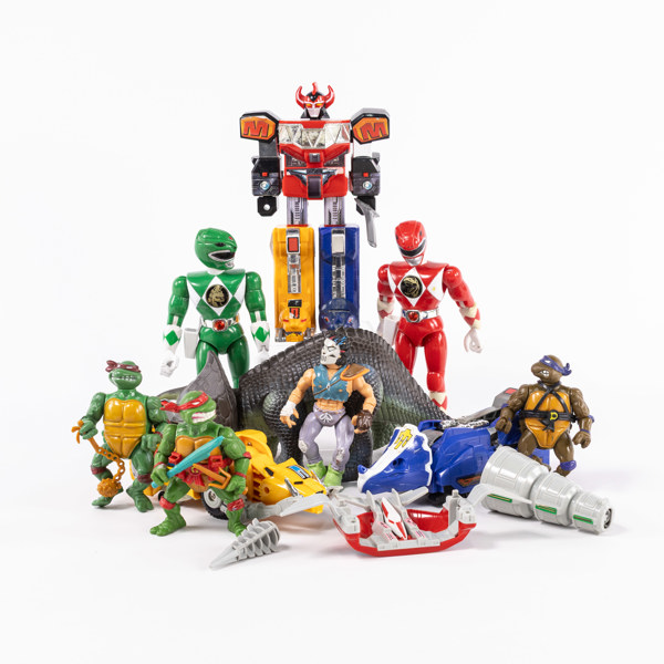 Leksaker, Turtles, Power Rangers, 1980/90-tal